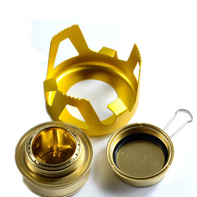 Alloy d'aluminium pour camping extérieur Mini poêle à alcool Portable pique-nique brûleur d'esprit 145mm