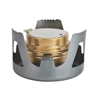 Mini brûleur d'esprit de cuisine portable pour le camping pique-nique Foyer d'extérieur pliable en aluminium
