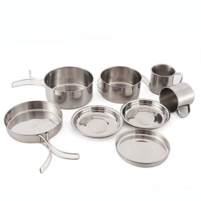 Ensemble de cuisine en acier inoxydable de style portable pour le camping en plein air à US 6.5/pièce
