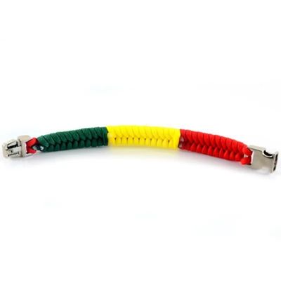 Plus de 200 couleurs Hommes faits à la main Boucle métallique Paracord Bracelet Corde de nylon Bracelet de survie