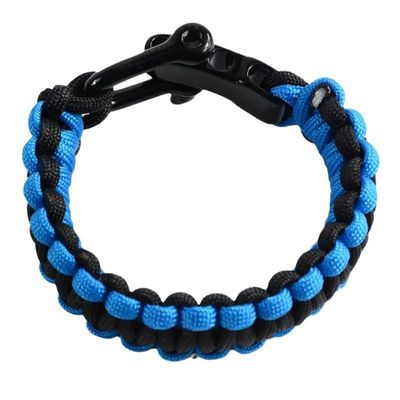 550 Paracord Bracelet de survie personnalisé Demande de bracelet réglable à la corde de polyester