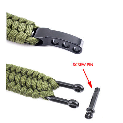 6 à 8 pouces Paracord Survival U Bracelet pour activités de plein air en plus de 200 couleurs