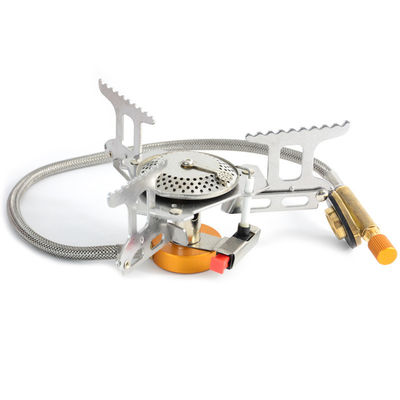 Cuisinière à gaz portable pliable en acier inoxydable extérieur de 145 mm pique-nique camping