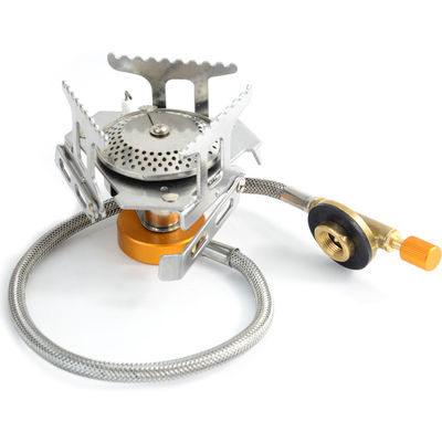 Cuisinière à gaz portable pliable en acier inoxydable extérieur de 145 mm pique-nique camping