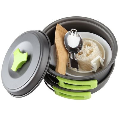 Remboursements de remboursements Outdoor Camping Cuisine Kit Mess Aluminium Pâtisserie à frire