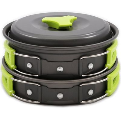 Remboursements de remboursements Outdoor Camping Cuisine Kit Mess Aluminium Pâtisserie à frire