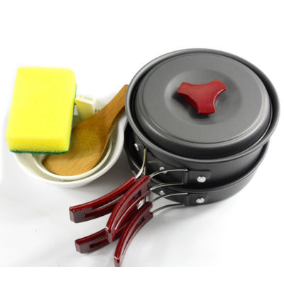 Remboursements de remboursements Outdoor Camping Cuisine Kit Mess Aluminium Pâtisserie à frire