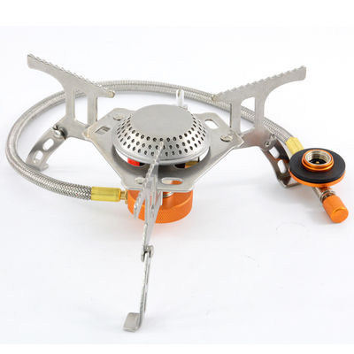 Utilisé pour le camping en plein air 3000W en acier inoxydable Poêle à gaz portable brûleur pliable