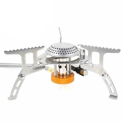 Utilisé pour le camping en plein air 3000W en acier inoxydable Poêle à gaz portable brûleur pliable
