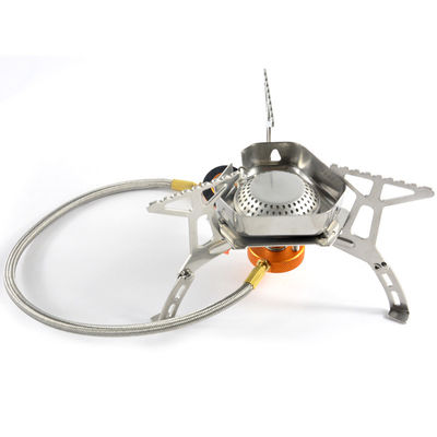 Mini cuisinière à gaz en acier inoxydable et en cuivre pour le camping 0,370 kg poids brut