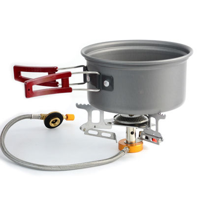 Mini cuisinière à gaz en acier inoxydable et en cuivre pour le camping 0,370 kg poids brut