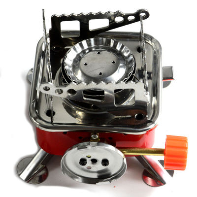 Poêle portable pliable pour camping Mini poêle à gaz au butane pour pique-nique en plein air