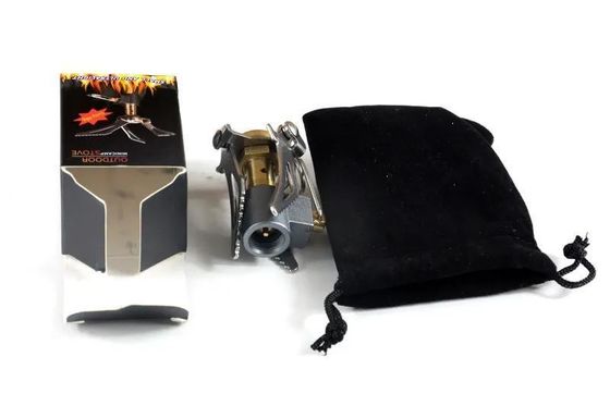 Cuisinier à gaz au butane en acier inoxydable et en cuivre