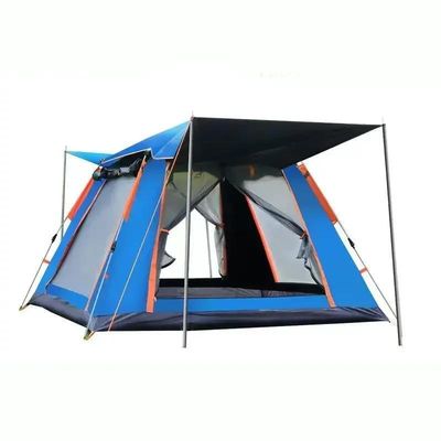 Tente de camping automatique personnalisée revêtement en argent polyester imperméable pour la famille en plein air