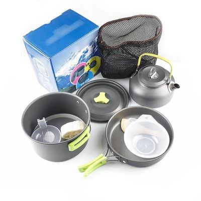 U.S. Aluminium Portable Camping Cuisine pour les aventures en plein air Picnic Kit de cuisson