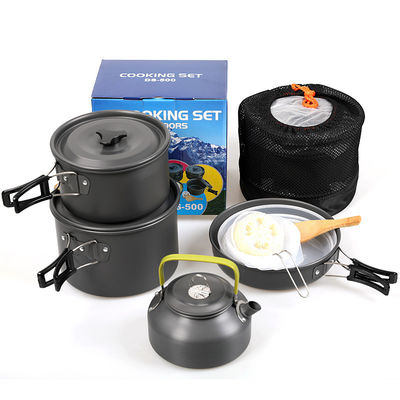 Cuisine extérieure Aluminium Camping Pot et Pans Cuisine ensemble avec coût d'expédition rapide