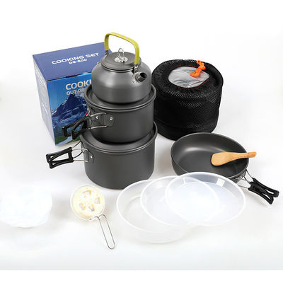 Cuisine extérieure Aluminium Camping Pot et Pans Cuisine ensemble avec coût d'expédition rapide