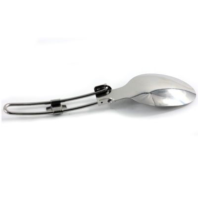 Couverts de camping en acier inoxydable en style pliable portable pour les aventures en plein air