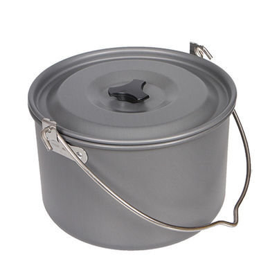 Portable style de camping extérieur ensemble de ustensiles de cuisine antiadhésifs en aluminium pique-nique hanging pot de cuisson