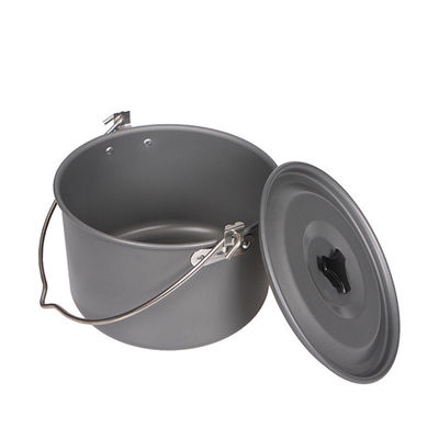 Portable style de camping extérieur ensemble de ustensiles de cuisine antiadhésifs en aluminium pique-nique hanging pot de cuisson