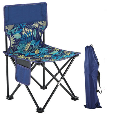 Chaises de camping en plein air chaises de pêche chaise pliante légère portable avec accoudoir en bleu