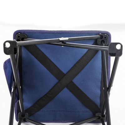Chaises de camping en plein air chaises de pêche chaise pliante légère portable avec accoudoir en bleu