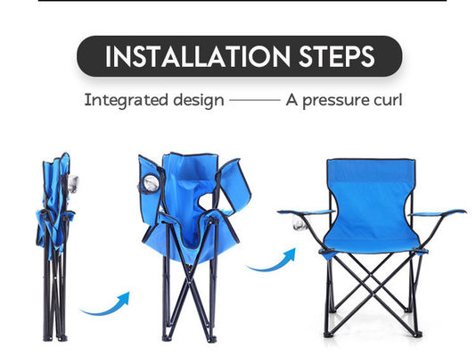 Chaise pliante pour camping légère et rotative Chaise de pêche de pique-nique d'Oxford