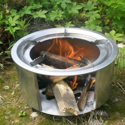 Étain inoxydable résistant au vent Grand pique-nique portable Camping Poêle à bois pour barbecue