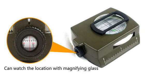 Compas tactique en métal spécial professionnel avec conception multifonctionnelle