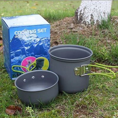 Ensemble de pots portables en aluminium pour cuisiner à l'extérieur