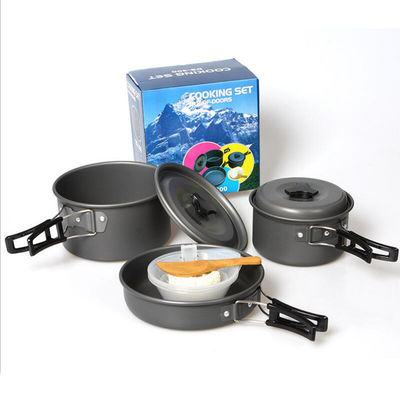 1 Pan Portable Style Camping Aluminium Cuisine Essentiel pour la cuisson en plein air