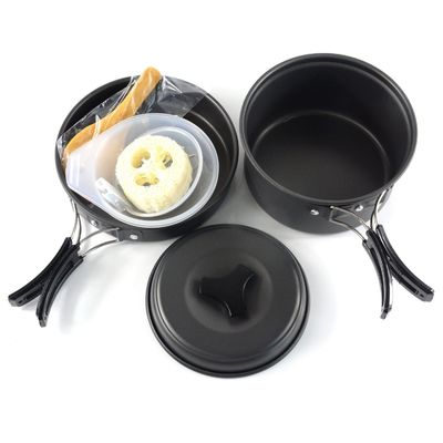 1 Pan Portable Style Camping Aluminium Cuisine Essentiel pour la cuisson en plein air