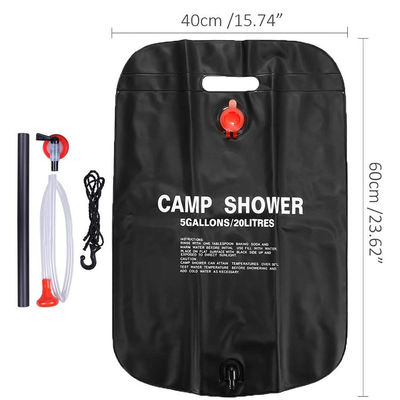 20L sac à eau chauffé sous la douche solaire en PVC portable pour le camping sur la plage