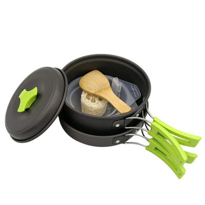 Ensemble d'ustensiles de cuisine portables pour le camping Pâtisserie en aluminium léger et 1 poêle inclus