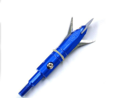 4.3X2.5cm Portable 100 Grain Metal Broadhead pour le tir à l'arc en plein air