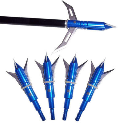 4.3X2.5cm Portable 100 Grain Metal Broadhead pour le tir à l'arc en plein air