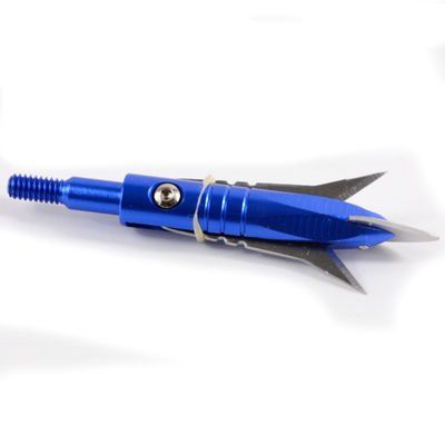 4.3X2.5cm Portable 100 Grain Metal Broadhead pour le tir à l'arc en plein air