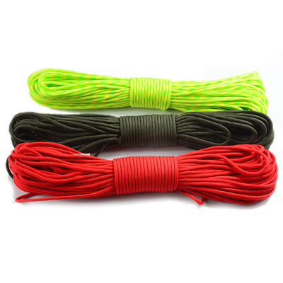 Équipement extérieur 7 cœurs cordon de parachute 4 mm 550 Polyester Paracord pour les sports de plein air