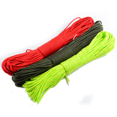 Équipement extérieur 7 cœurs cordon de parachute 4 mm 550 Polyester Paracord pour les sports de plein air