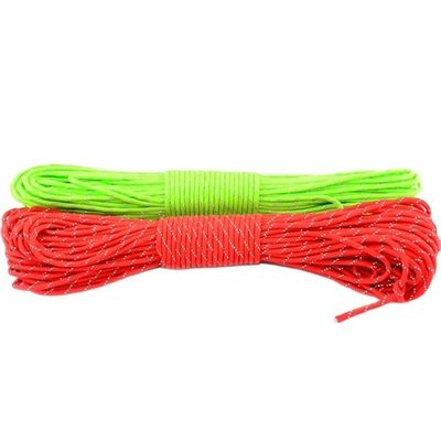 100 pieds réflecteur 7 brins Paracord 4 mm Polyester Paracord 550 Diamètre 4 mm Réflecteur