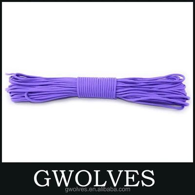 Personnalisation 100FT 7 Filament intérieur 550 Polyester Paracord Cordon de parachute Corde de camping