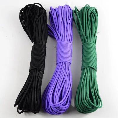 Personnalisation 100FT 7 Filament intérieur 550 Polyester Paracord Cordon de parachute Corde de camping