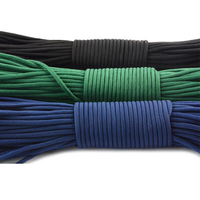 100ft 7 cœurs intérieurs 550lbs Polyester 4mm Paracord PB0056 personnalisable pour votre marché