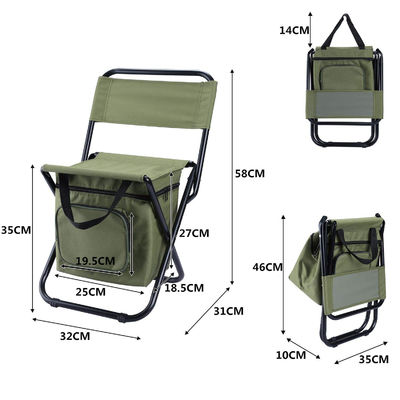 Chaise pliante de camping portable en alliage d'aluminium pour activités en plein air