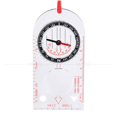 Compas de carte à règle multifonctionnelle extérieure pour sac à dos et équipement de camping