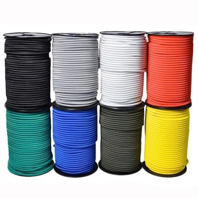 Cordon de bungee élastique noir de haute résistance de 3 mm de diamètre pour les applications lourdes