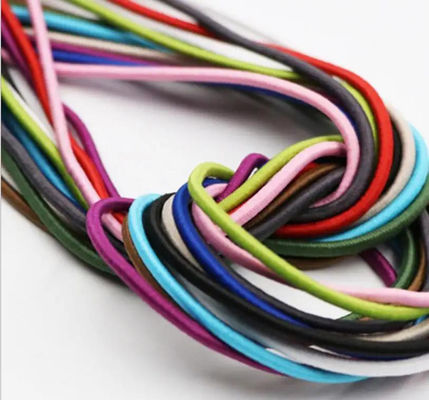 Corde de choc élastique à haute résistance 4 mm 5 mm Corde de bungee noire Durable et flexible