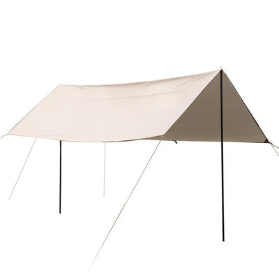 Tente en bâtonnet de camping en polyester extérieur avec revêtement argenté et structure en peau unique