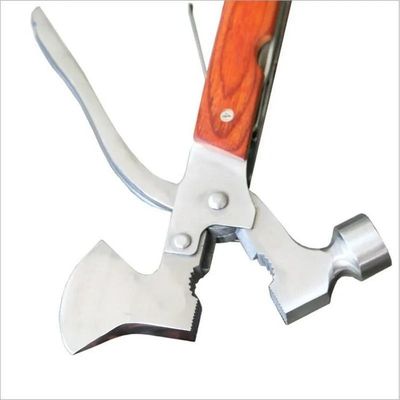Outil à main en acier inoxydable multifonctionnel de poche de camping à marteau à hache avec conception DFG456