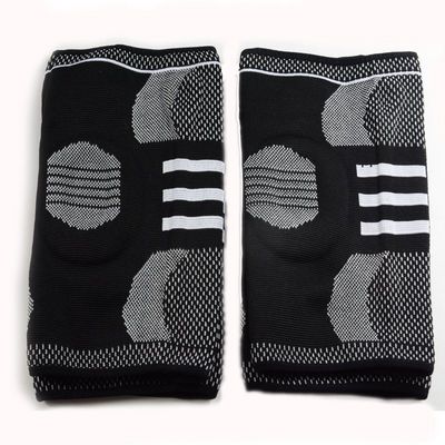 Sport Silicone Nylon Manche de genou Compression anti-dérapant